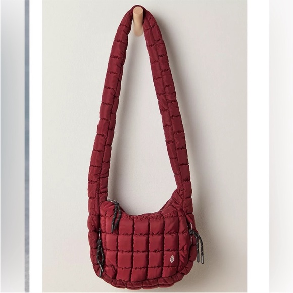 FP Movement quilted baby carryall sling bag mahogany NWT - Picture 5 of 7
